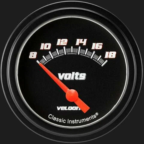 Velocity Black 2 5_8_ Volt Gauge VS230BBLF